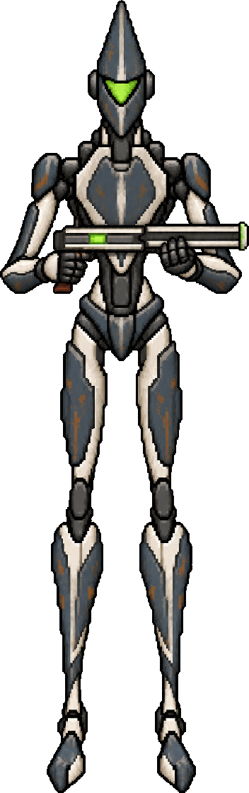 Courier with a rail gun