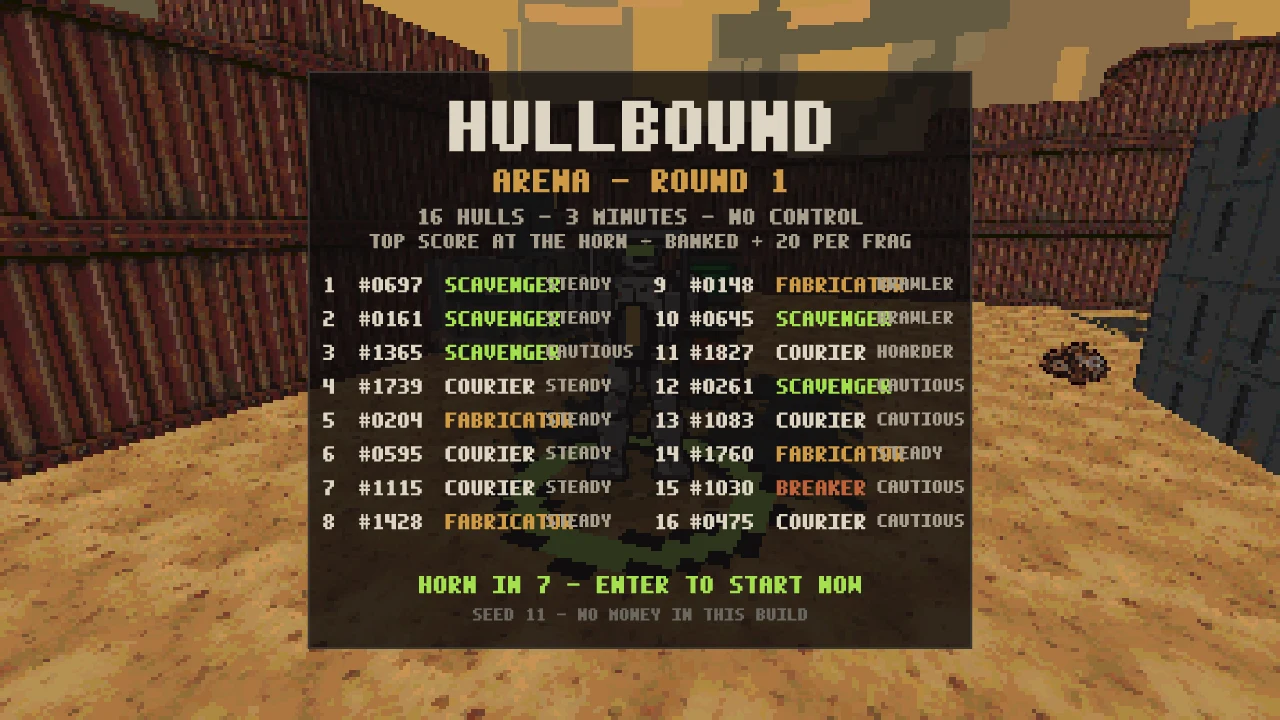 The round card: 16 Hulls, their class and style